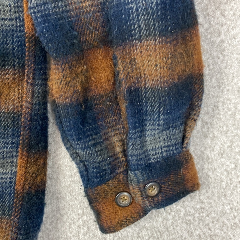 Structure flannel button down S thick soft woodsm… - image 8